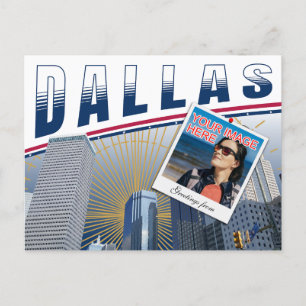 Vibrant Dallas Texas Photo Collage  Postcard