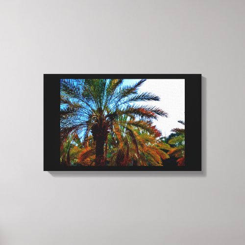 Vibrant Date Tree Canvas Print