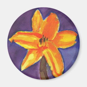 Vibrant Day Lily Magnet