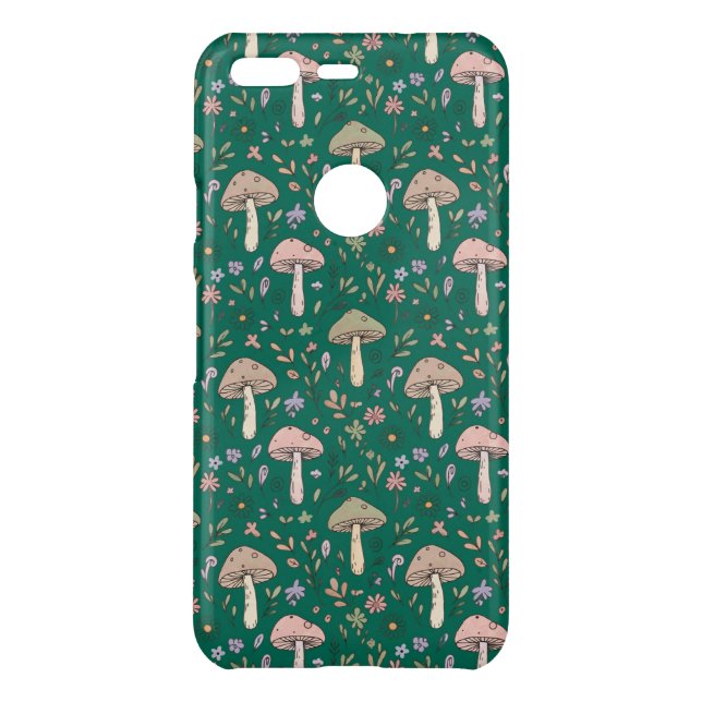 Vibrant Deep Emerald Fungi Uncommon Google Pixel Case (Back)