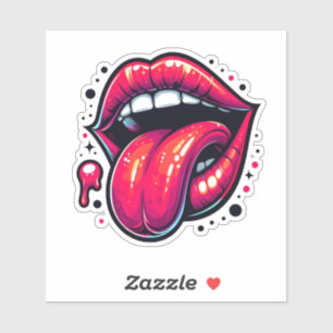 Vibrant Design of Passionate Expression Sticker