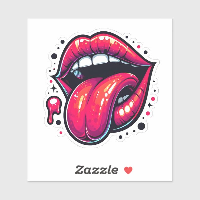 Vibrant Design of Passionate Expression Sticker (Sheet)