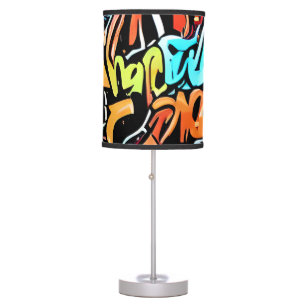 Vibrant Design with Street Art Table Lamp