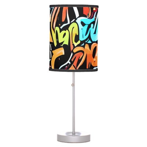 Vibrant Design with Street Art Table Lamp