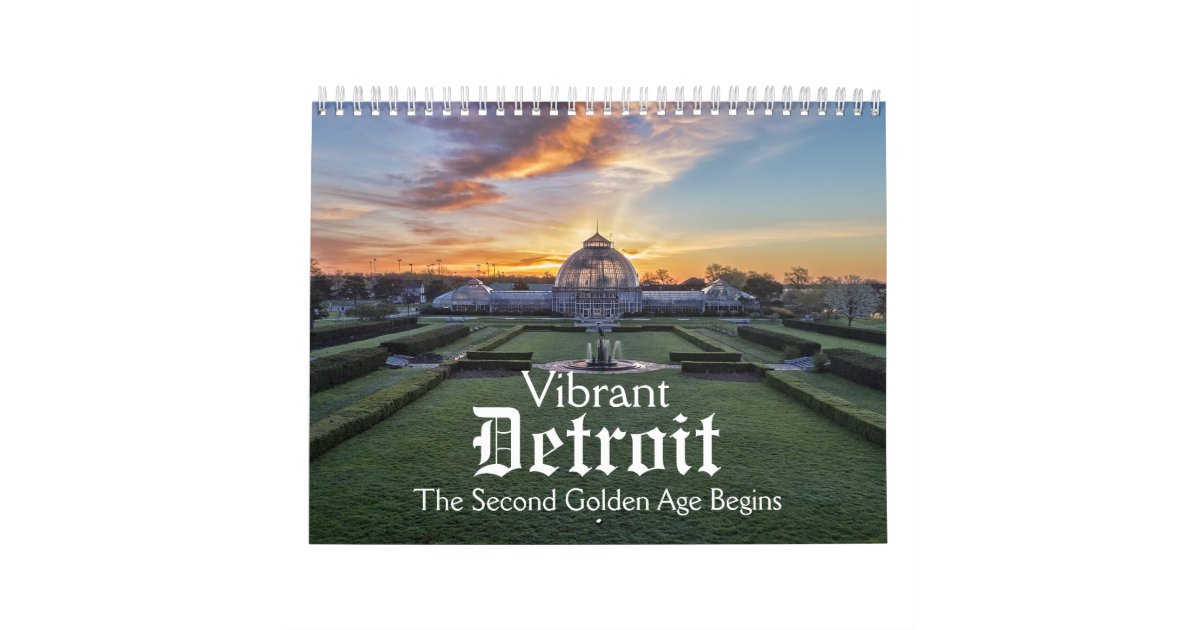 Vibrant Detroit Calendar Zazzle