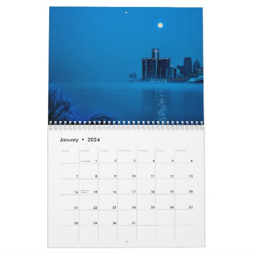 Vibrant Detroit Calendar Zazzle