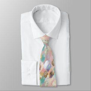 Vibrant Diagonal Brushstroke Pattern Neck Tie
