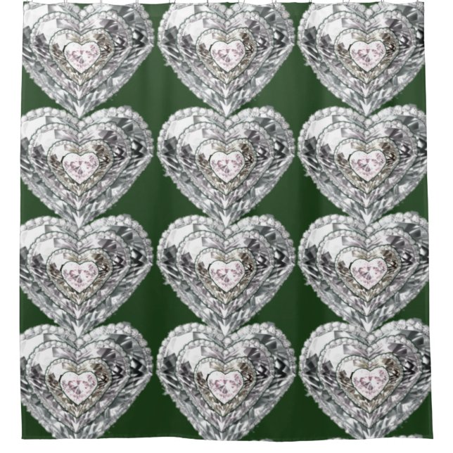 Vibrant Digital Design Shower Curtain – Perfect Fi (Front)