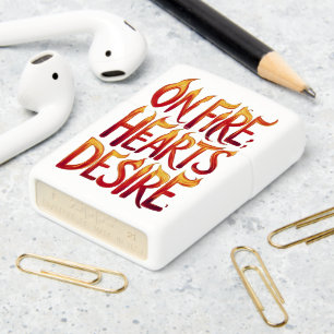 Vibrant Digital Illustration of Hearts Zippo Lighter