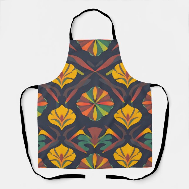 Vibrant Digital Print Apron - Bold Home Decor (Front)