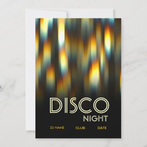 VIBRANT DISCO PARTY FLYER INVITATION