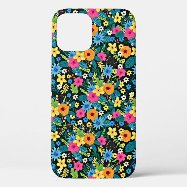 Vibrant Ditsy Flowers Floral Pattern-43785 Case-Mate iPhone Case (Back)