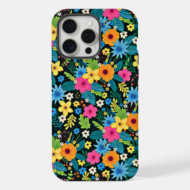 Vibrant Ditsy Flowers Floral Pattern-43785 iPhone Case (Back)