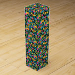 Vibrant Ditsy Flowers Floral Pattern-43785 Wine Box