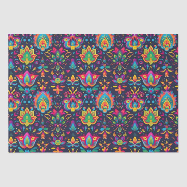 Vibrant Diwali  Tissue Paper (Front)