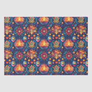 Vibrant Diwali with Diya lamp Tissue Paper