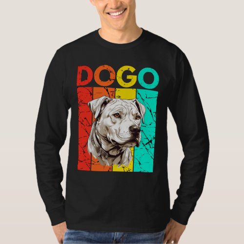 Vibrant Dogo Retro Design T_Shirt