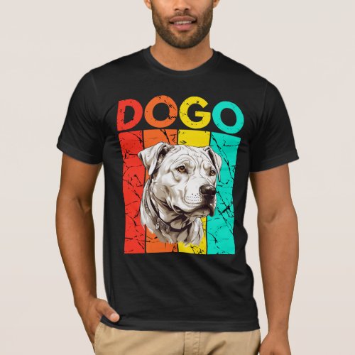 Vibrant Dogo Retro Design T_Shirt