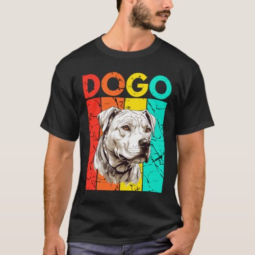 Vibrant Dogo Retro Design T_Shirt