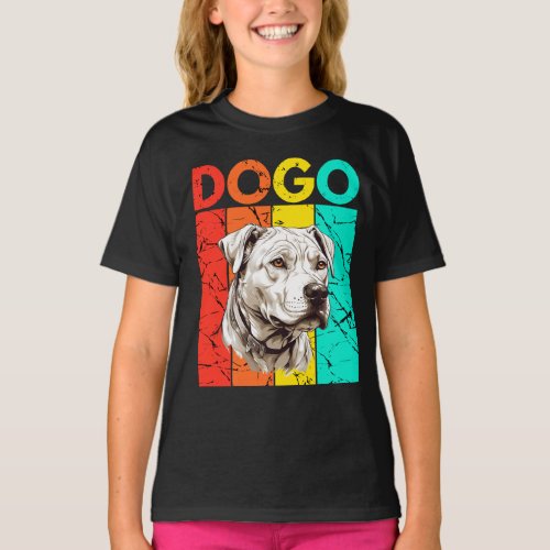 Vibrant Dogo Retro Design T_Shirt