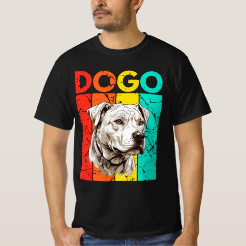 Vibrant Dogo Retro Design T_Shirt