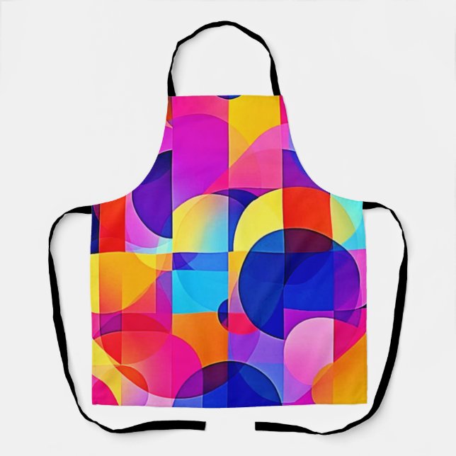 Vibrant Dot Energy Art Apron (Front)
