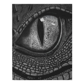 Vibrant dragon eye sketch wall art