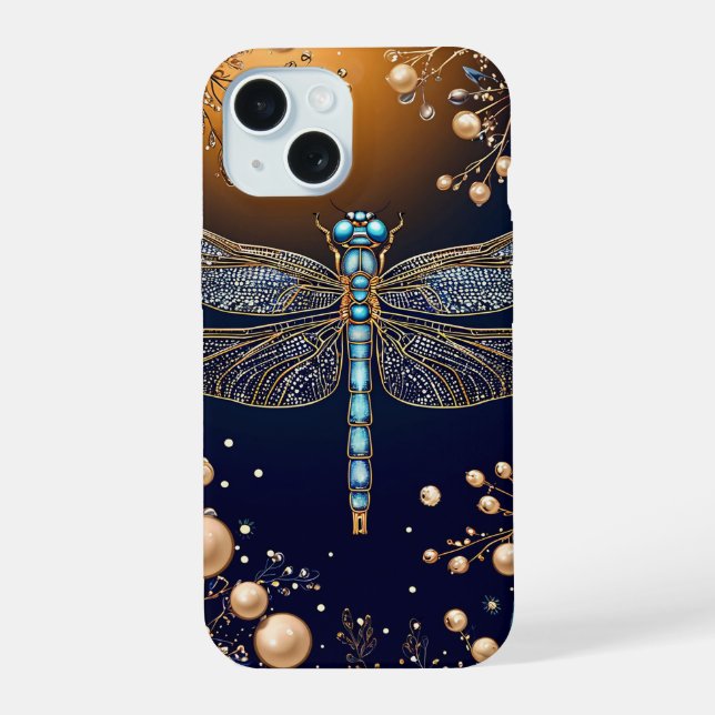 Vibrant dragonfly iphone case (Back)