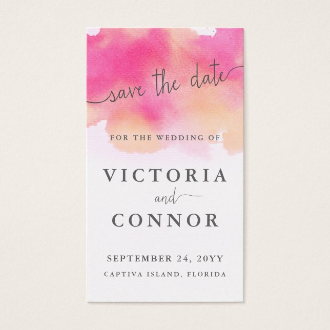 Vibrant Dreams Custom Save the Date Cards (Front)