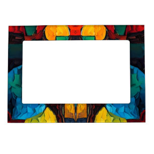 Vibrant Dreams Geometry – Bold Modern Abstract Art Magnetic Frame