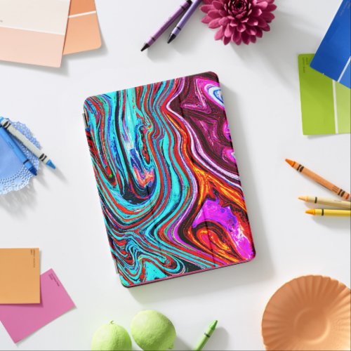 Vibrant Dynamic Hues Abstract Pattern iPad Air Cover