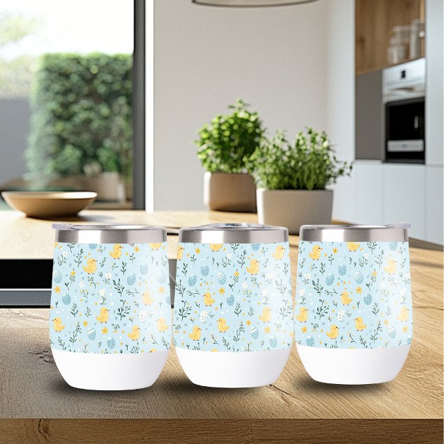 Vibrant Easter Pattern Wine Tumbler (Creator Uploaded)