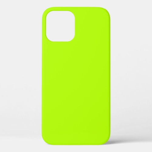 Vibrant Electric Lime Green Ready to Customize iPhone 12 Case