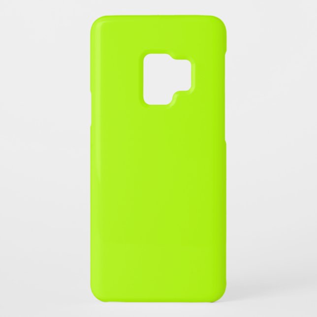 Vibrant Electric Lime Green Ready to Customize Case-Mate Samsung Galaxy Case (Back)