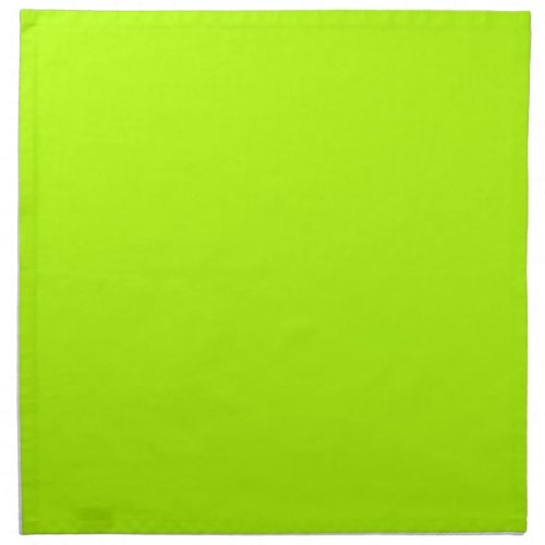 Vibrant Electric Lime Green Ready to Customize Napkin