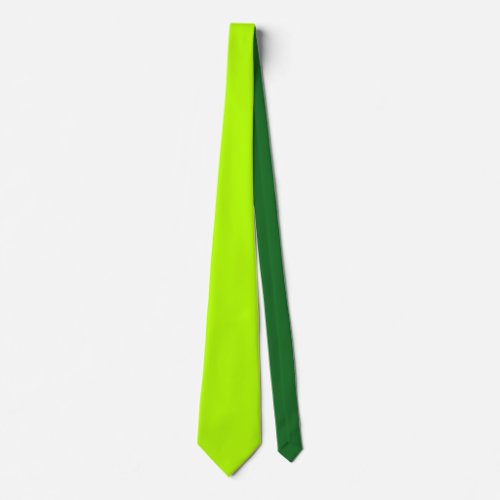 Vibrant Electric Lime Green Ready to Customize Neck Tie