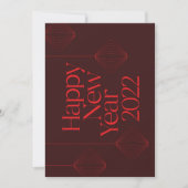 Vibrant, elegant, cool Happy New Year 2022 design (Front)