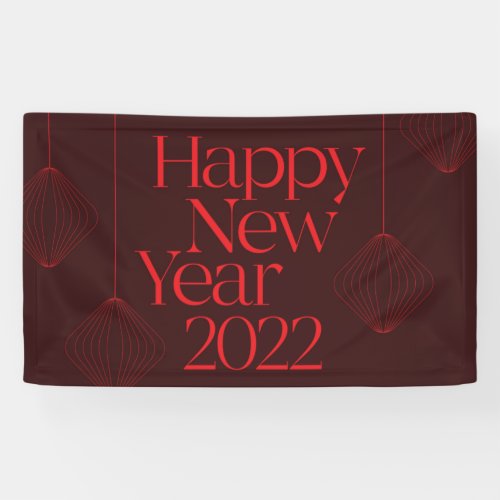 Vibrant elegant cool Happy New Year 2022 design Banner