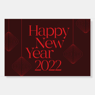 Vibrant, elegant, cool Happy New Year 2022 design Foam Board