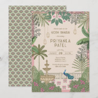 Vibrant Elegant Indian Godh Bharai Invitation