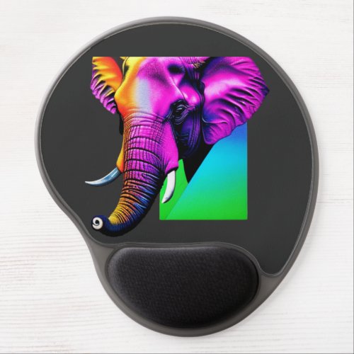 Vibrant Elephant Trivet Glass Coaster Gift Box T_S Gel Mouse Pad