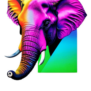 Vibrant Elephant Trivet Glass Coaster Gift Box T-S Pillar Candle