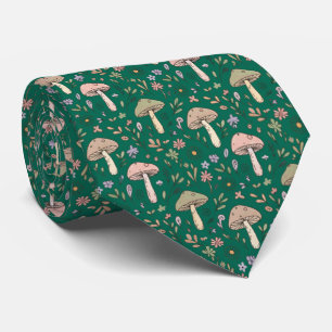 Vibrant Emerald Green Fungi Luxury Jewel Wedding Neck Tie