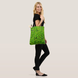 Vibrant Emerald Green Lawn Grass Tote Bag