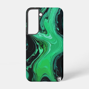 Vibrant Emerald Marble Samsung Galaxy S22 Case