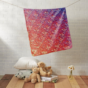 Vibrant Emotional Mosaic Sparkle Baby Blanket