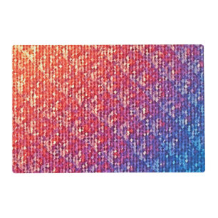 Vibrant Emotional Mosaic Sparkle Placemat
