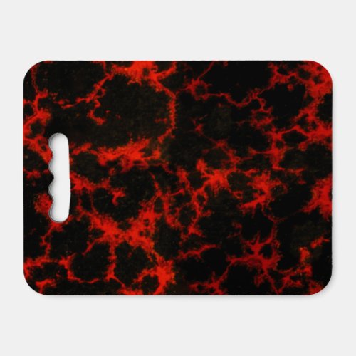 Vibrant Energic Red and Black Spotted Seat Cushion