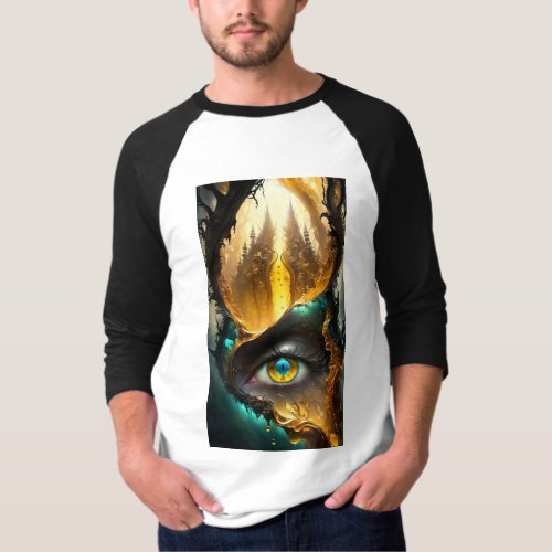 Vibrant Eye Art T_Shirt  Unique Graphic Tee