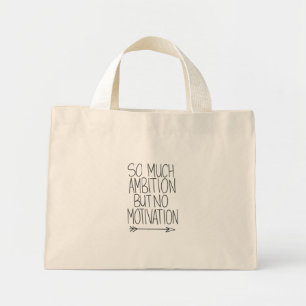   - Vibrant, eye-catching design  MOTIVATIONAL DES Mini Tote Bag